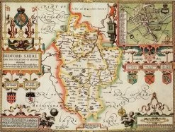 Bedfordshire Historical Map 1000 Piece Jigsaw Puzzle (1610)