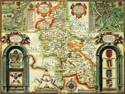 Buckinghamshire Historical Map 1000 Piece Jigsaw Puzzle (1610)
