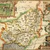 Carmarthenshire Historical Map 1000 Piece Jigsaw Puzzle (1610)