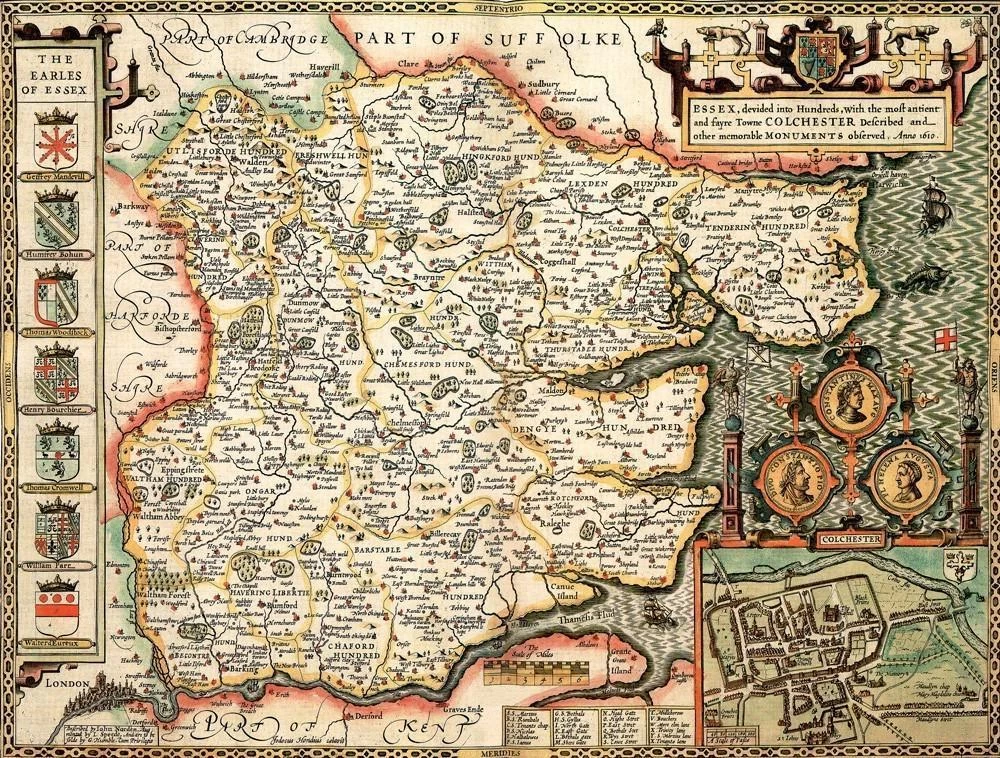 Essex Historical Map 1000 Piece Jigsaw Puzzle (1610)