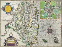 Leinster Historical Map 1000 Piece Jigsaw Puzzle (1610)