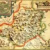 Montgomeryshire Historical Map 1000 Piece Jigsaw Puzzle (1610)