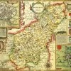 Northamptonshire Historical Map 1000 Piece Jigsaw Puzzle (1610)