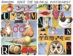 Spot The Musical Instrument - Simon Drew - 1000 Piece Jigsaw