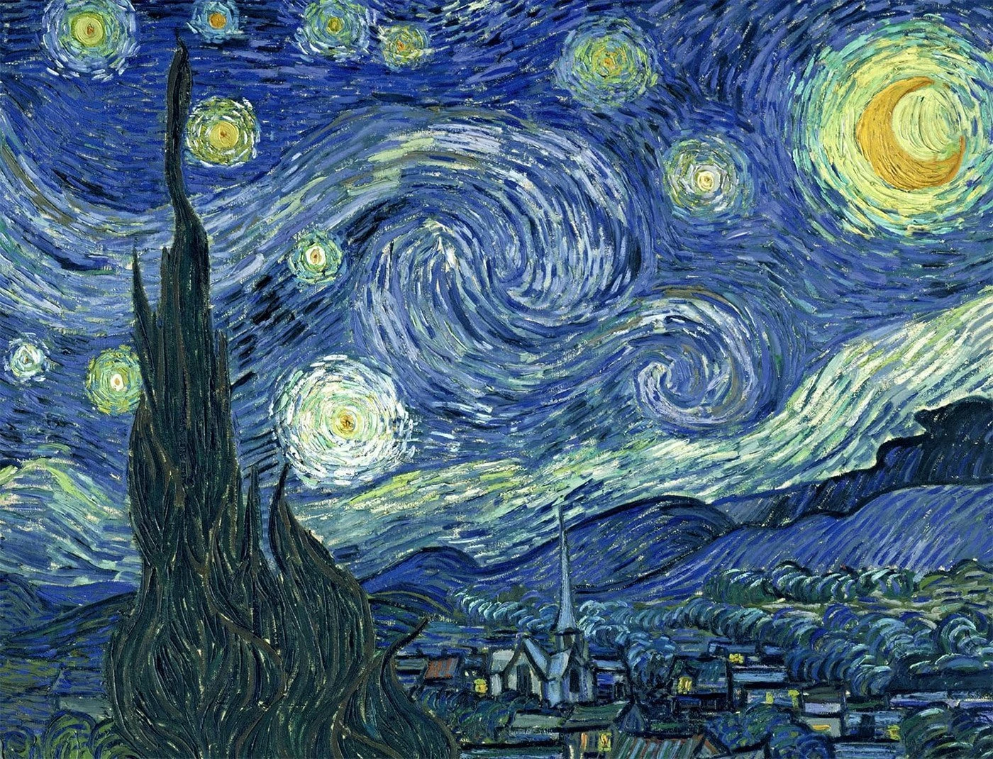 Starry Night By Vincent Van Gogh Jigsaw Puzzle