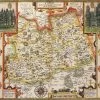 Surrey Historical Map 1000 Piece Jigsaw Puzzle (1610)
