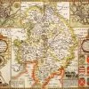 Warwickshire Historical Map 1000 Piece Jigsaw Puzzle (1610)