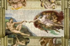 Creation Of Adam By Michelangelo 300 Piece Wooden Jigsaw Puzzle
