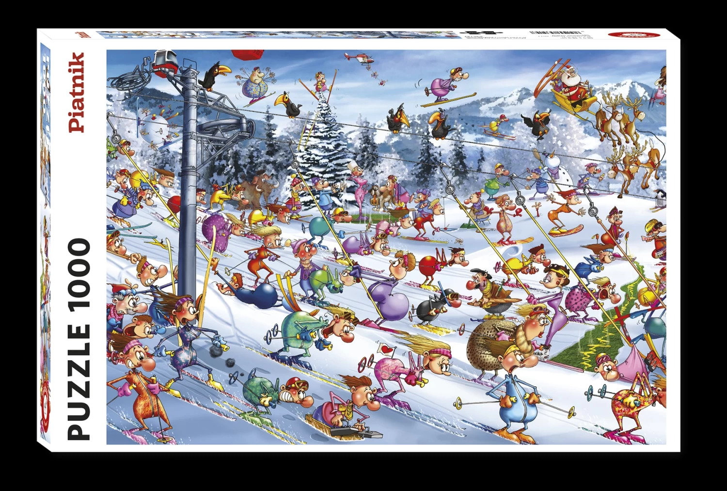 Piatnik Ruyer - Christmas Skiing 1000 Piece Jigsaw Puzzle