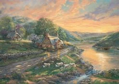 Schmidt Thomas Kinkade: Daybreak In Emerald Valley 1000 Piece Jigsaw Puzzle