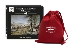 Winter Landscape With A Bird Trap - 300 Piece Wooden Jigsaw Puzzle